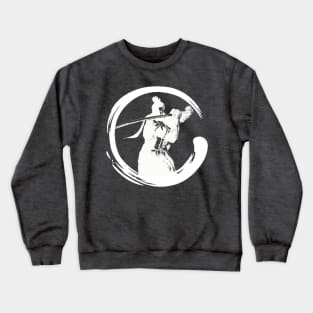 Sekiro Shadows Die Twice Enso Silhouette White Crewneck Sweatshirt